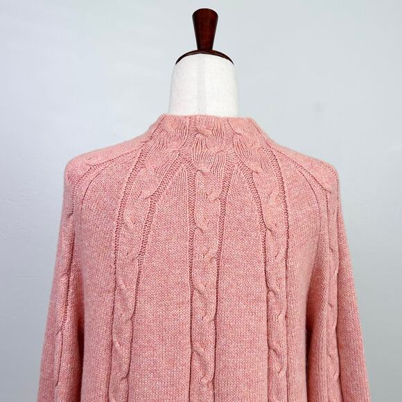 Soft Surroundings Cable Knit Mock Neck Nisette Sweater - Picture 6 of 10